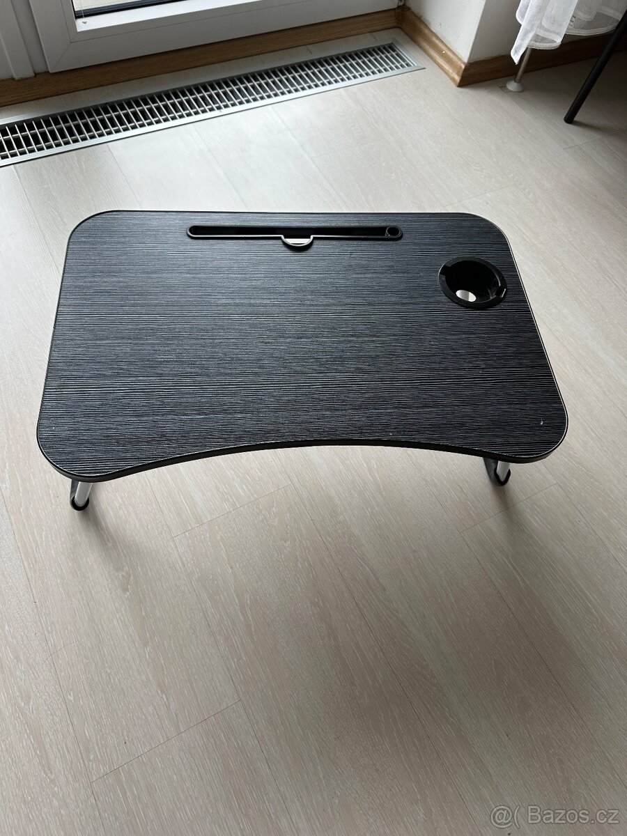 Verk Skládací stolek pod notebook - 60 × 27 × 40 cm - černý