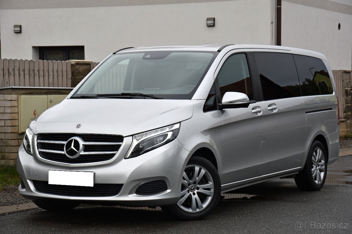 Mercedes V 250d LONG NAVI,LED,8SED,VÝHŘEV,KLIMA,TAŽNÉ,DPH,ČR
