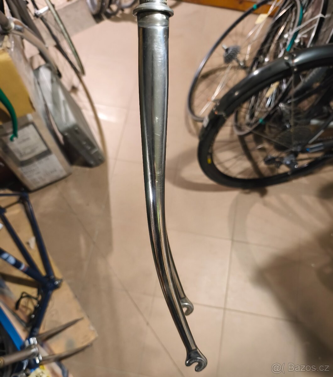 Vintage silniční vidlice chromovaná patky BrevCampagnolo