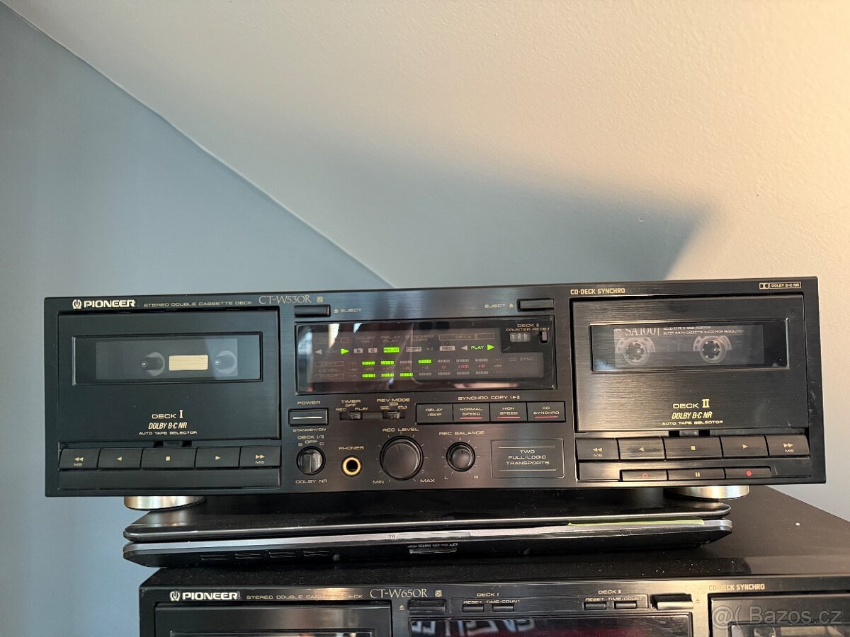PiONEER CT-W530R Double Deck - autoreverse, Dolby B,C atd...