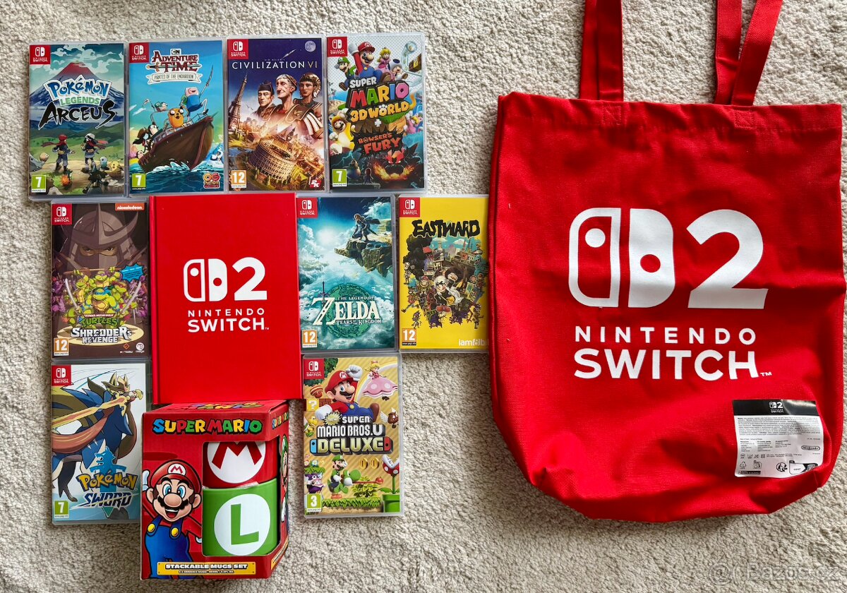 Prodám všechny hry na Nintendo Switch s bonusem