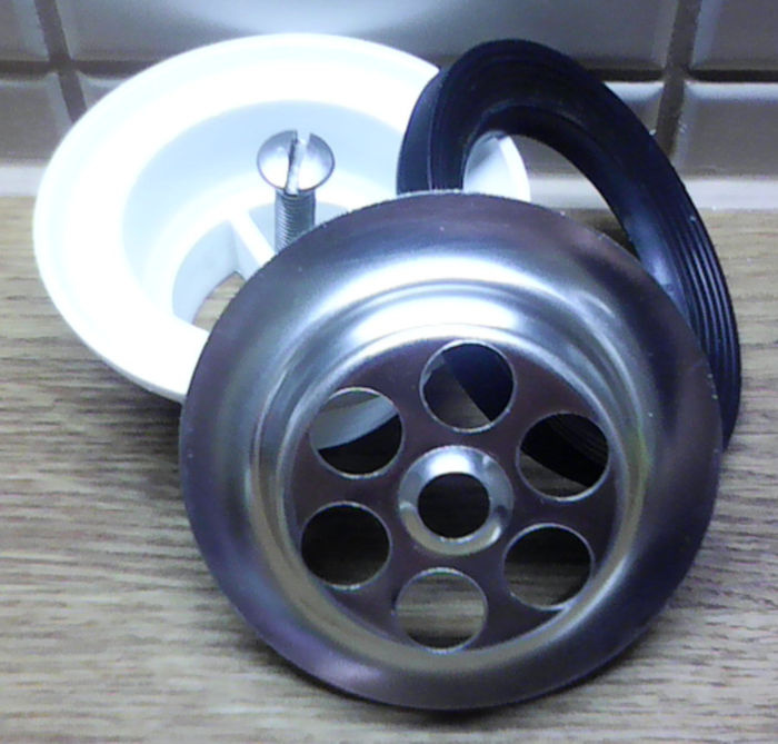 Výpust s nerez mřížkou