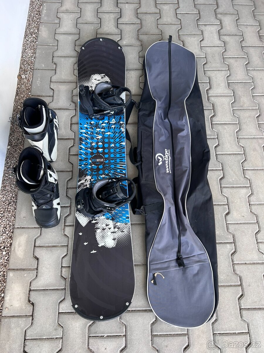 Snowboardový komplet vč. bot a přilby, nebo i jednotlivé