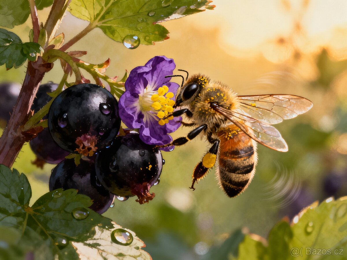 Marmeláda z černého rybízu – 80% ovoce, 20% květového medu