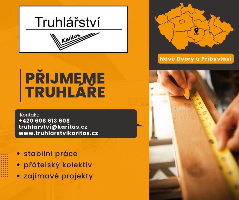 Hledáme truhláře - kraj VYSOČINA