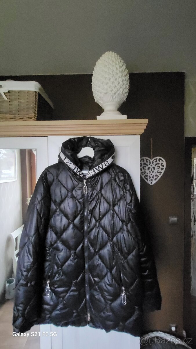 BUNDA ZIMNÍ PROŠÍVANÁ MÓDNÍ vel.XXL