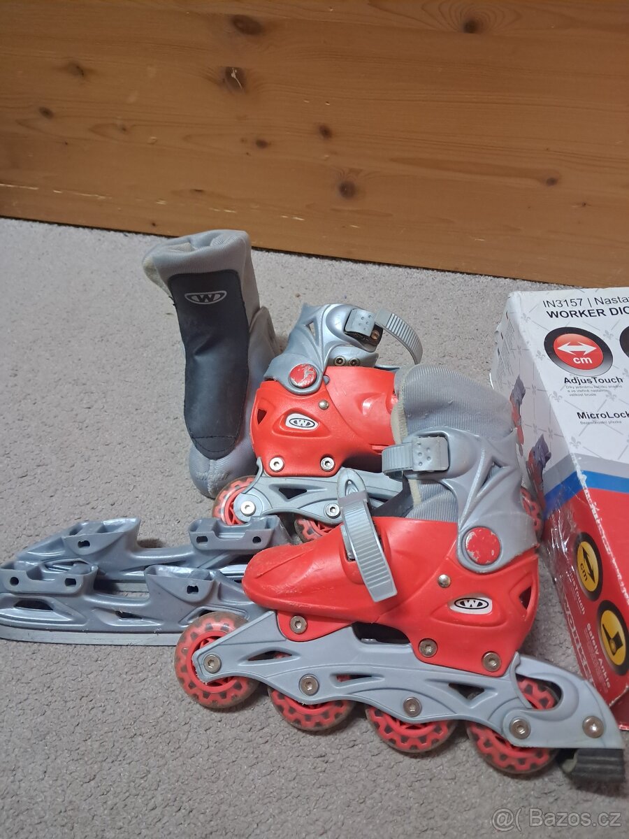 Dětské brusle na led/inline