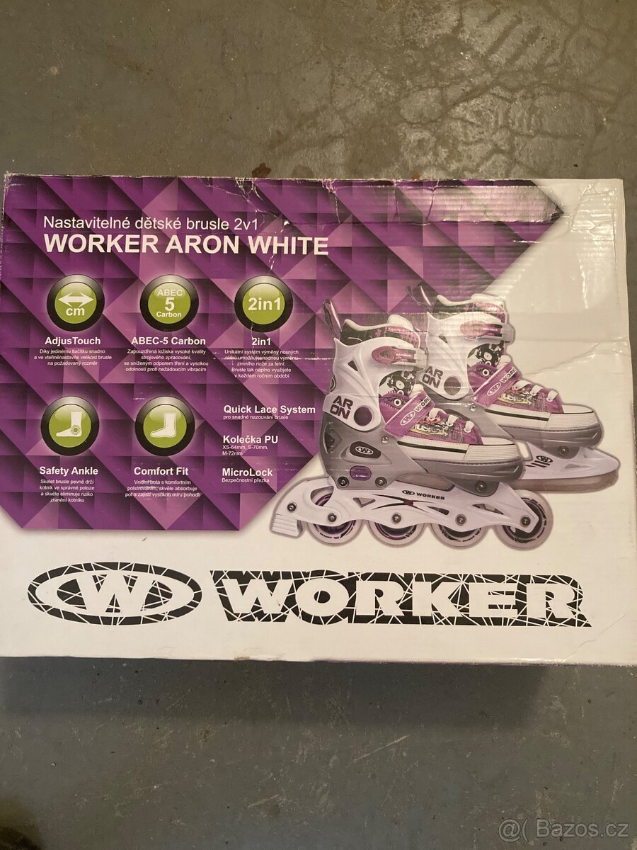 Rostoucí brusle 2v1 vel.33-36