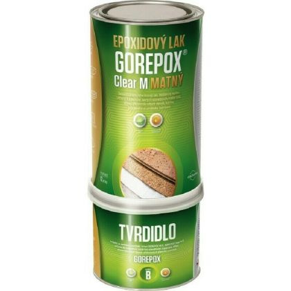 GOREPOX CLEAR M vodouředitelný epoxidový lak matný, set 1kg