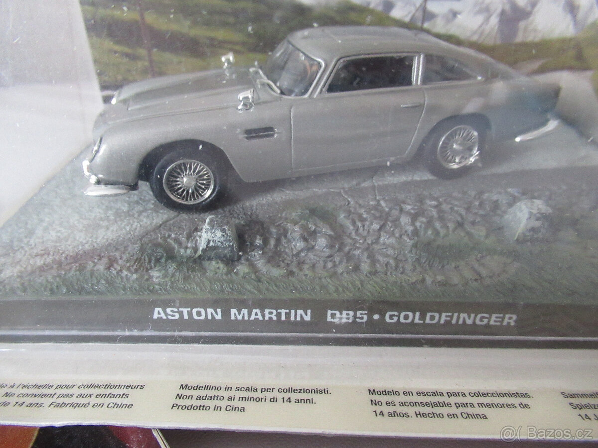 Model Aston Martin DB5-vůz Jamese Bonda