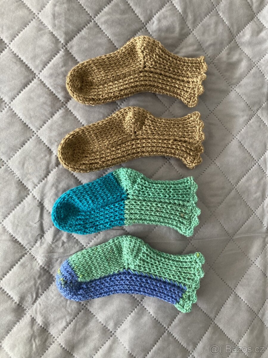 dětské pletené ponožky