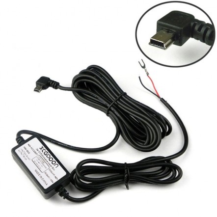 Kabel pro autokameru miniUSB s ochranou proti vybití autobat