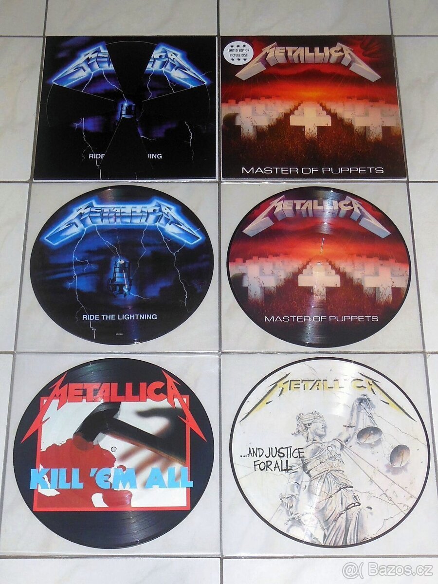 Sada 4x picture vinyl Metallica - první čtyři studiová alba
