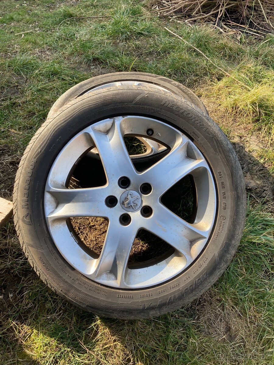 4 ks Al kola 17 org Peugeot 5děr