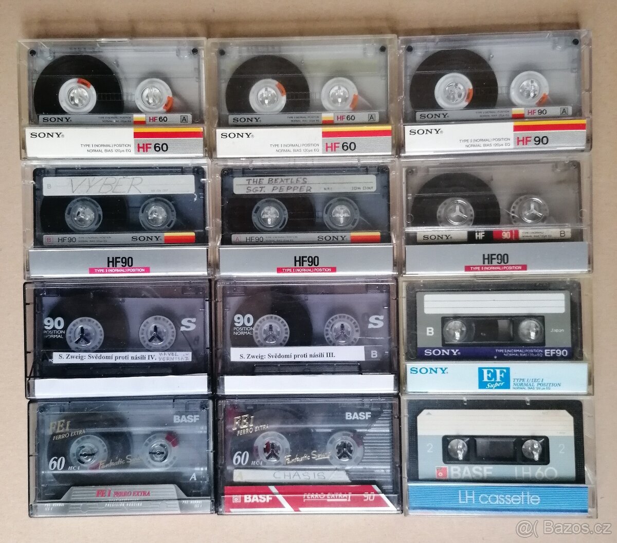 Kvalitní značkové audiokazety HIFI stereo