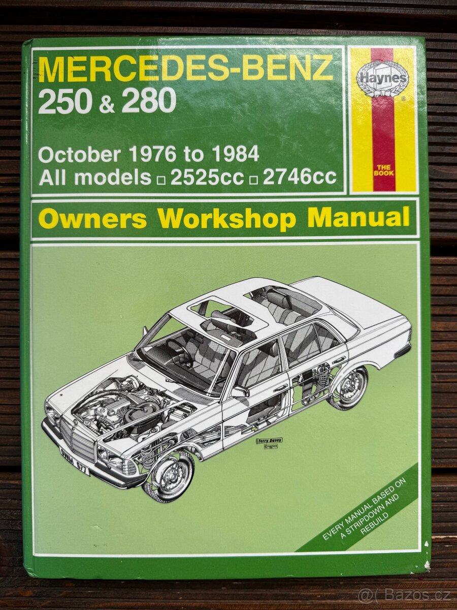 MERCEDES-BENZ W123 Piano originální montážní manualy