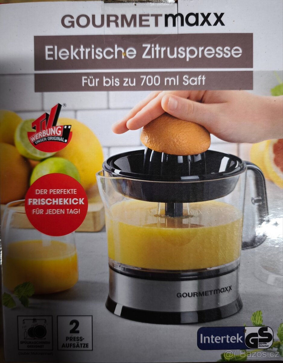 Elektrický lis na citrusy GOURMETmaxx