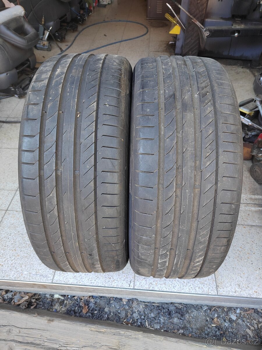 Prodám 2ks letních pneu 235/40/20 Continental Contisport 5