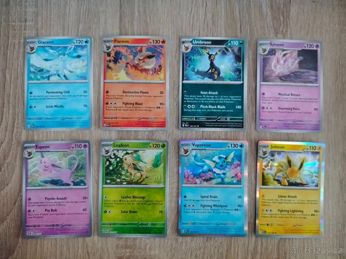 Kompletní Eevee evoluce, 8ks