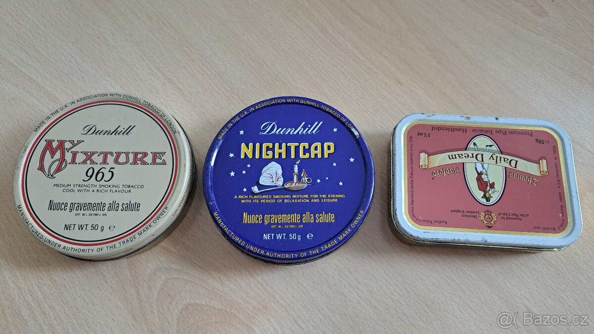 Dýmkový tabák - set plechovek