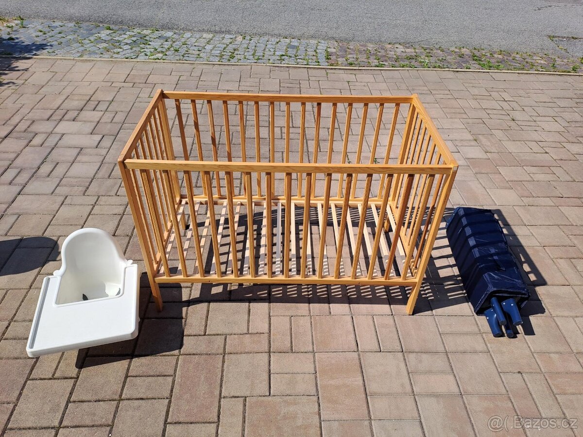 Dětské postýlky, dětská židlička