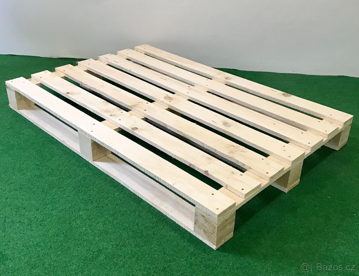 Nové palety 120x80 a 60x80, nepoužité, čerstvě vyrobené
