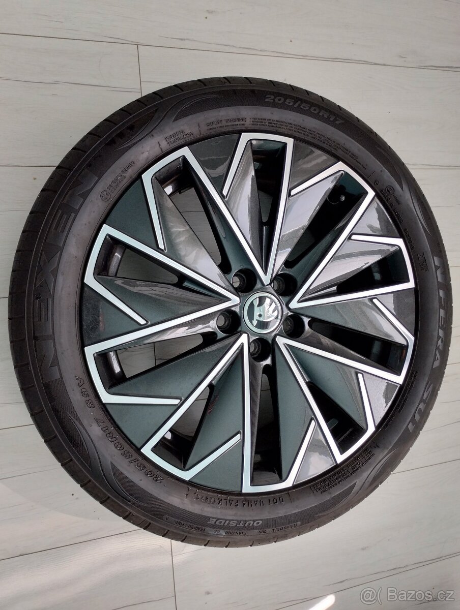 Originál ALU kola Škoda Scala Kamiq R17 + letní pneu