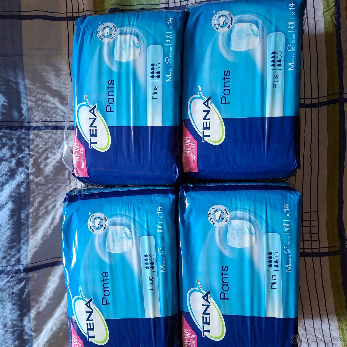 Inkontinenční kalhotky TENA M 6 kapek unisex boky 80-110 cm