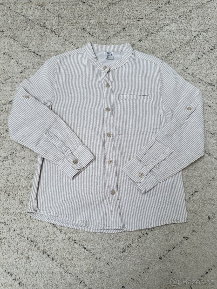 Nová chlapecká pruhovaná košile vel 128 pro 7-8 let