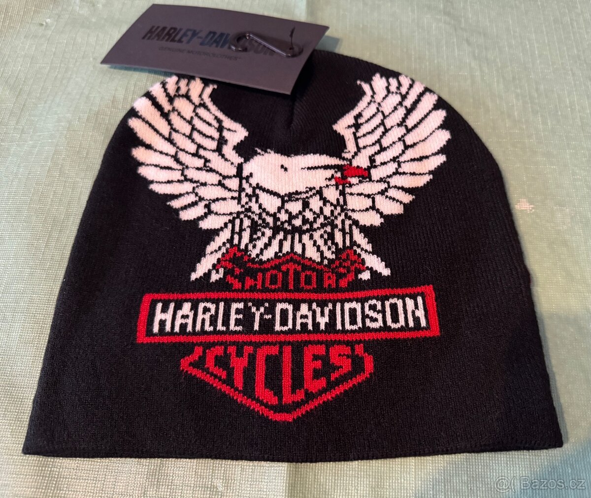 Čepice s orlicí nápis Harley Davidson