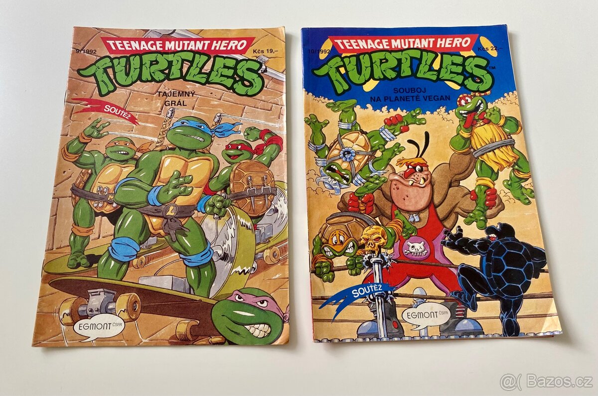Prodám staré komiksy Želvy Ninja 9,10 - 1992