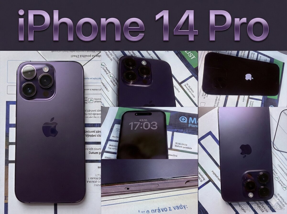 IPhone 14Pro fialový 128gB .