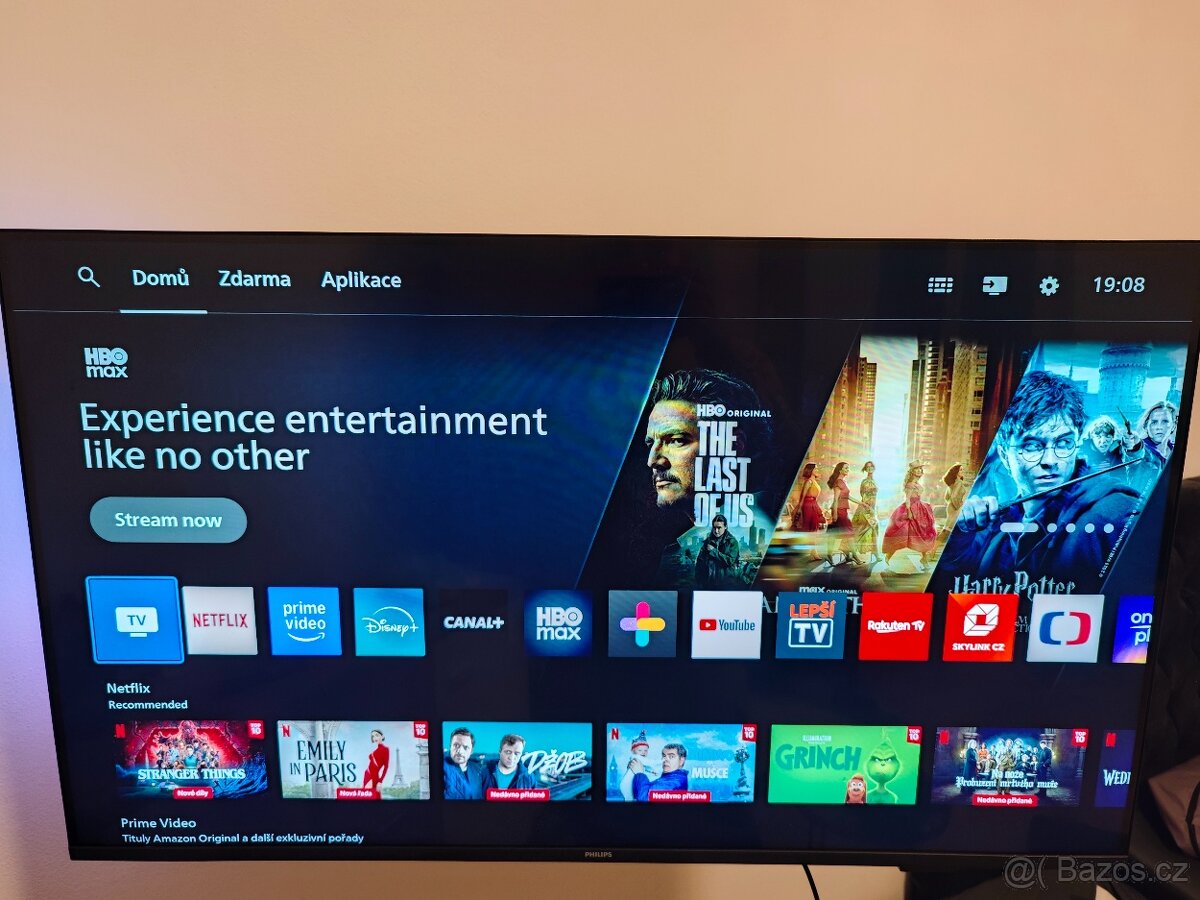 Prodám televizi 4k QLED Philips 43PUS8510 s zarukou zakoupen