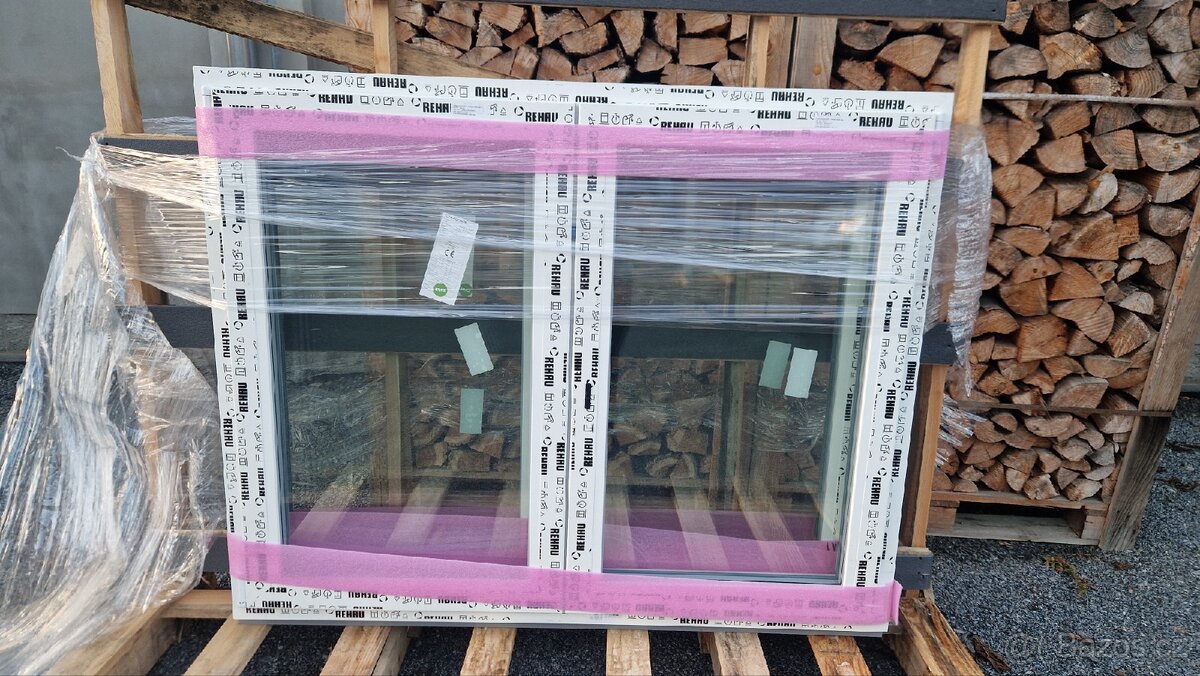 Prodám nová plastová okna 1500 x 1200