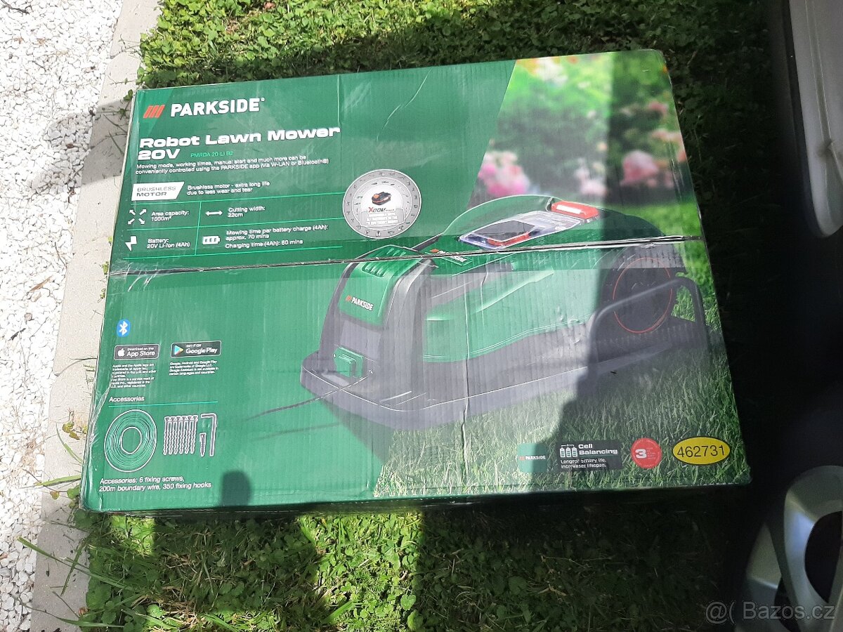 ROBOTICKÁ SEKAČKA PARKSIDE 1000 WIFI koupě
