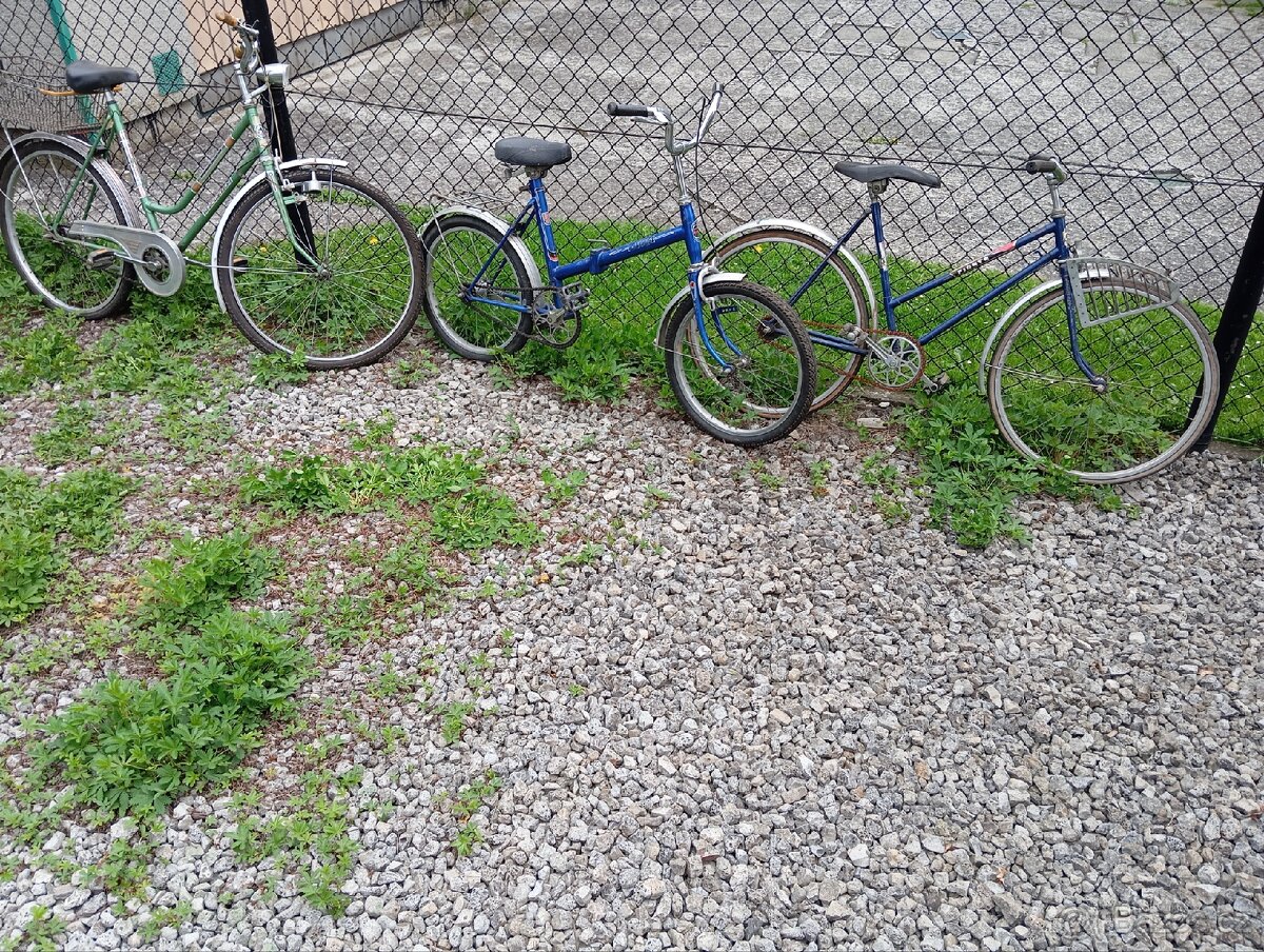 Kolo bicykl eska pionýr skladacka 3ks