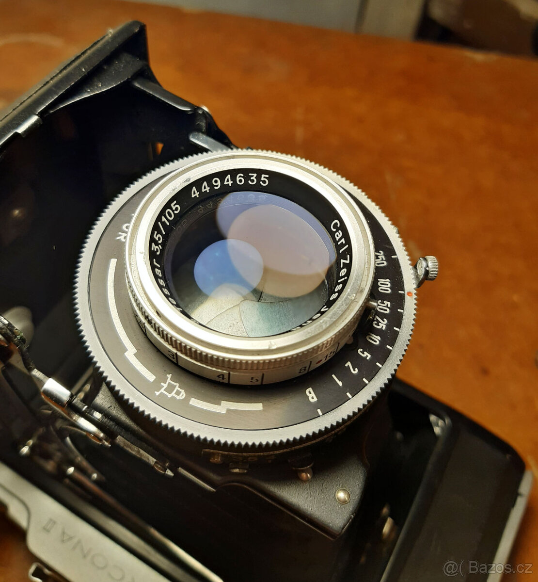 měchový fotoaparát Ercona II, Carl Zeiss Tessar, TOP stav