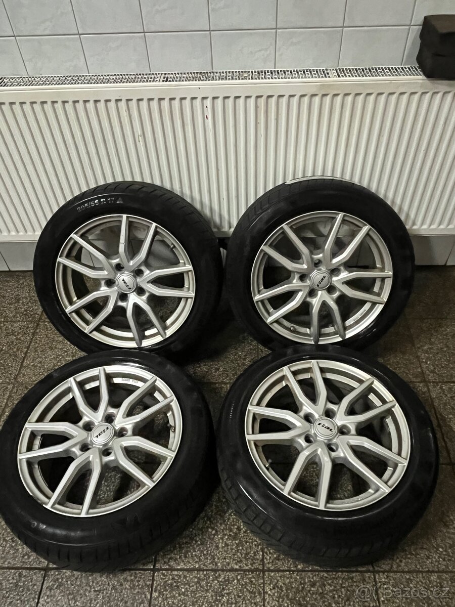 Alu kola 5x112 r17 Rial -TPMS - zimní