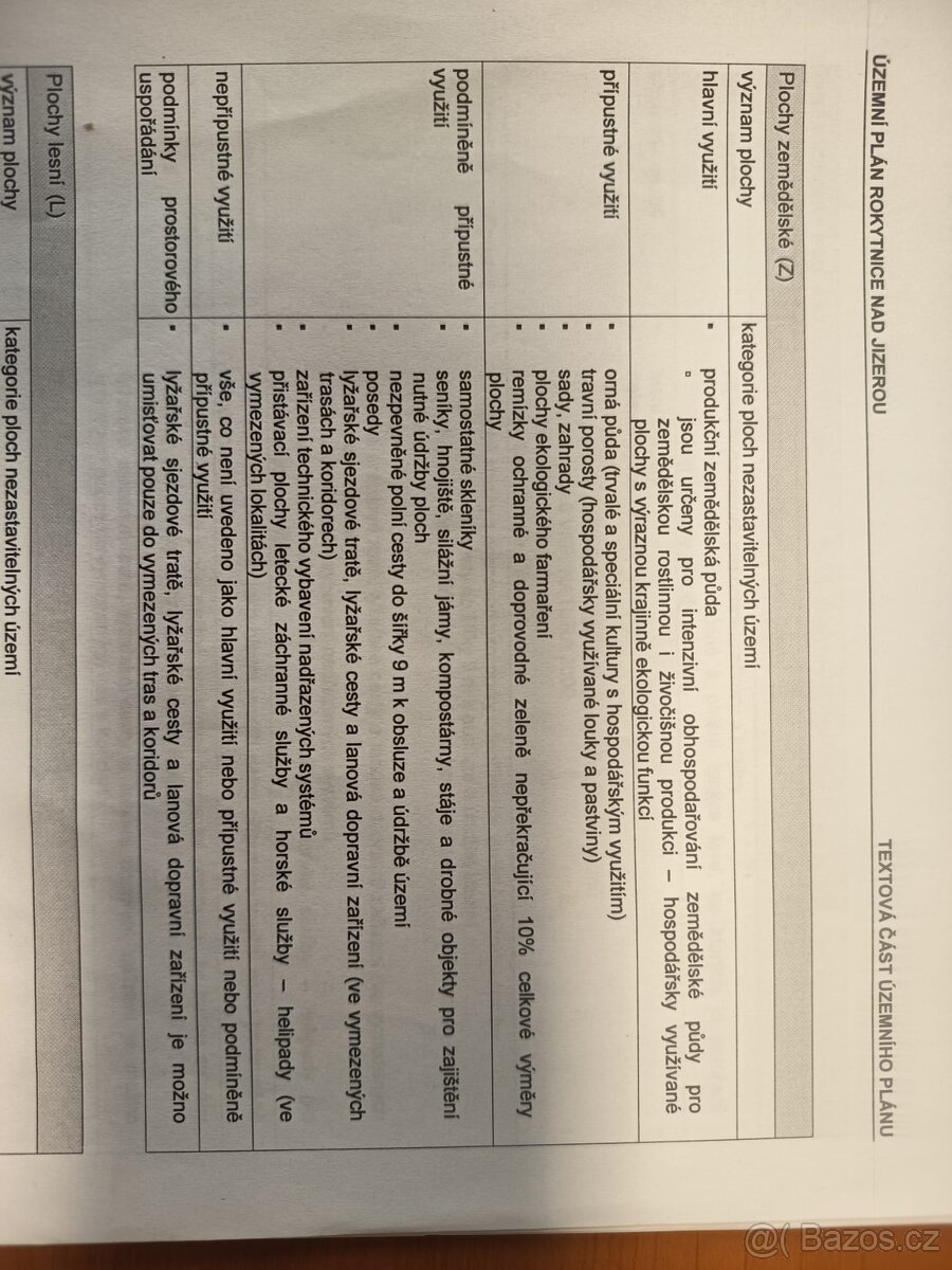 Pozemek v Rokytnici nad Jizerou s marigotkou