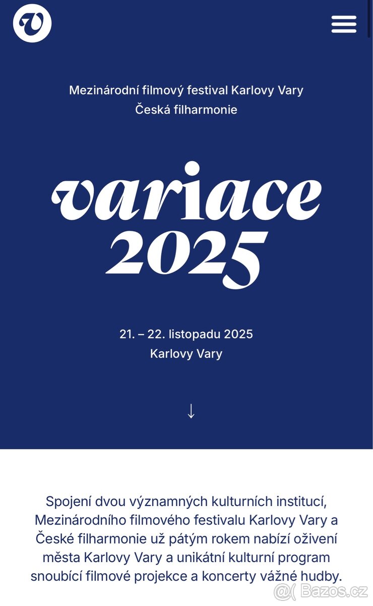 3 x lóže – Variace mezi filmem a hudbou Karlovy Vary