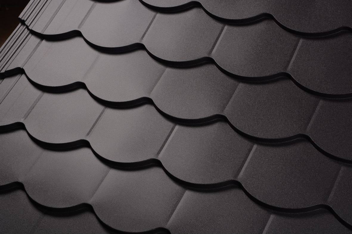 Střešní plechová krytina ve tvaru bobrovky - AKCE