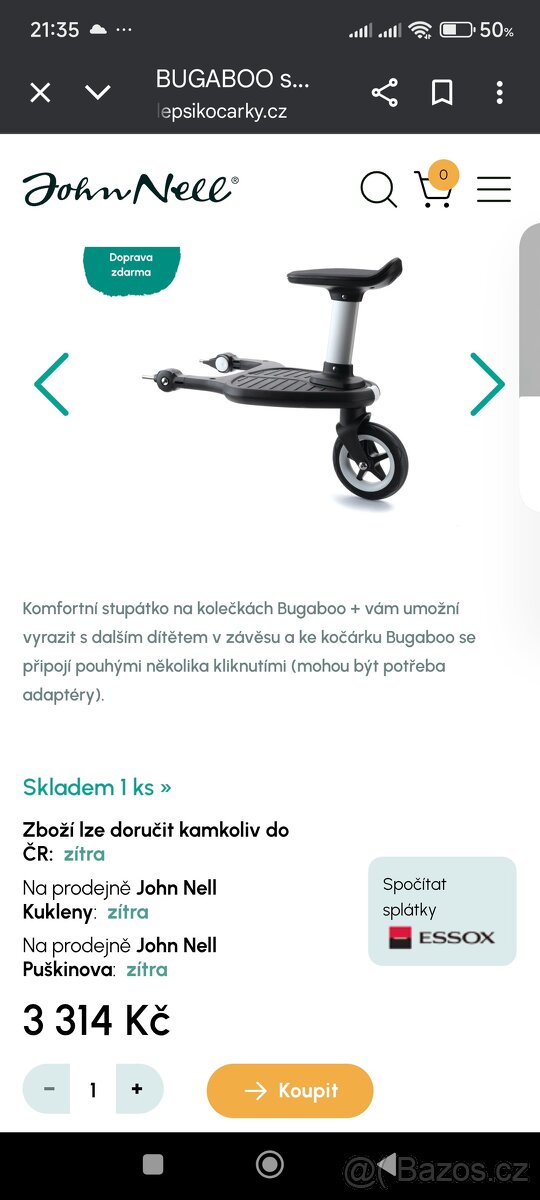Bugaboo doplňky ke kocarku