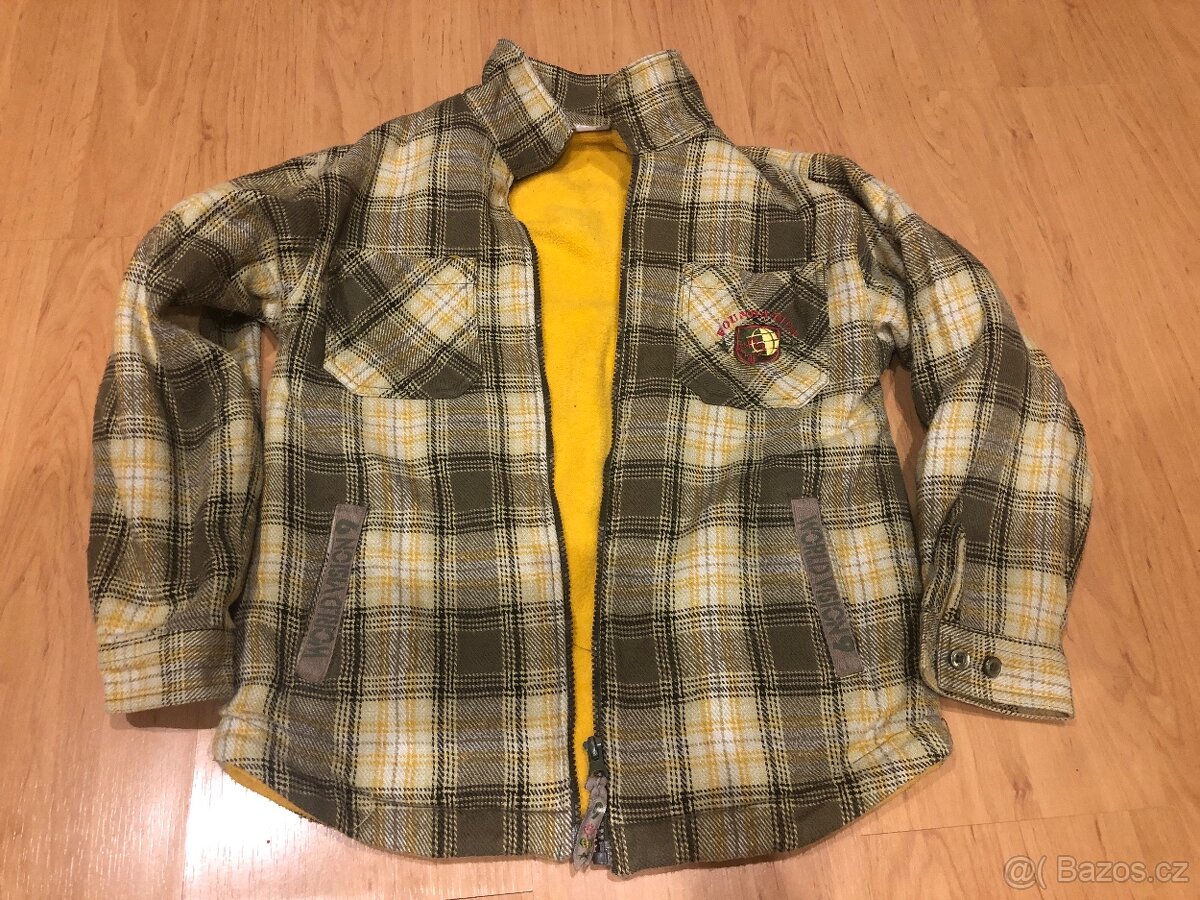 chlapecká teplá bundo-košile vel. 140