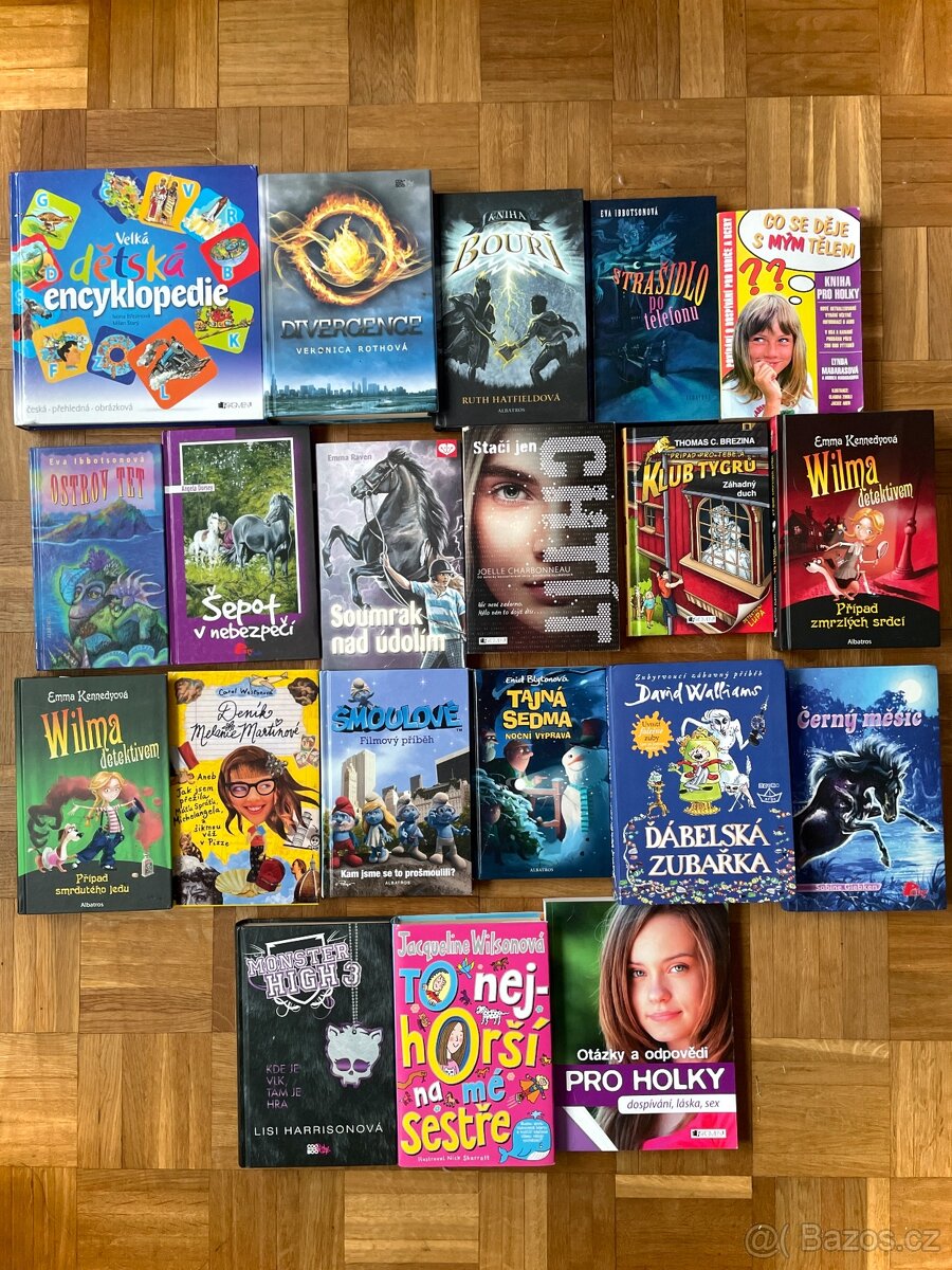 Mix knih pro děti a mládež - encyklopedie, beletrie, naučné