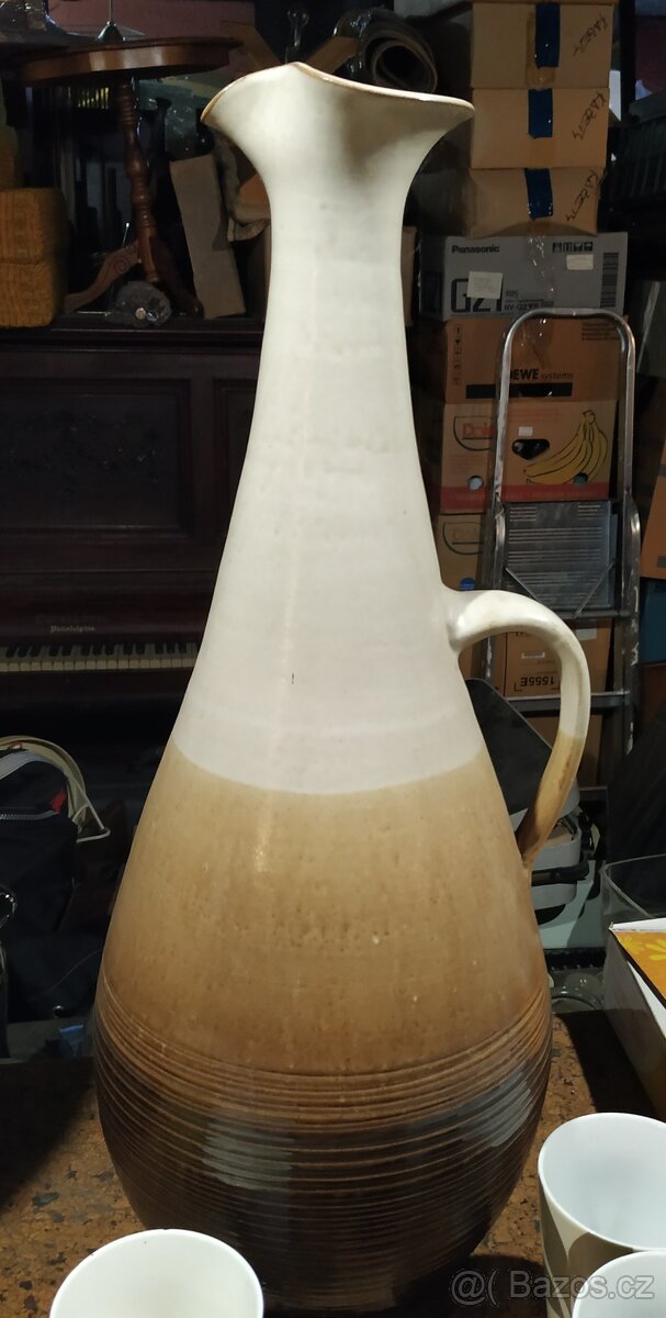 Váza - džbán vysoký 59 cm, Tupaská keramika