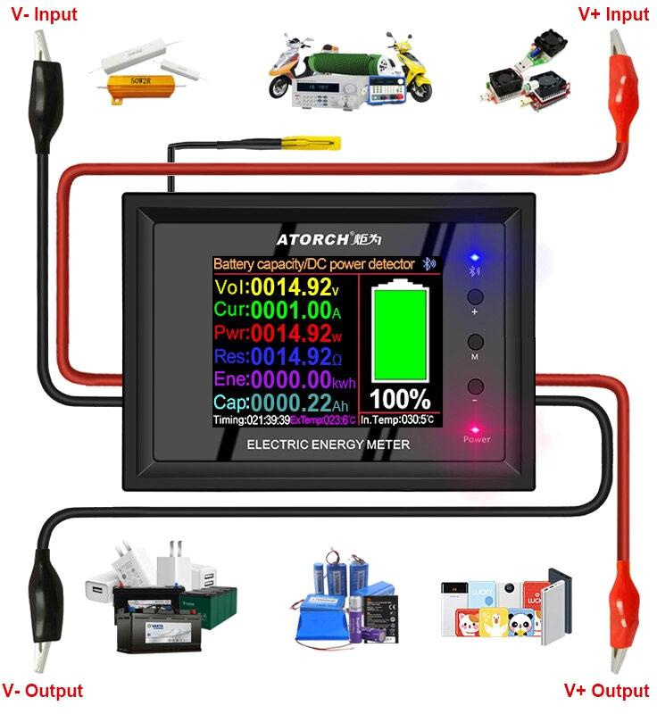 DC 300V WattMetr elektromer FVE solarni panely elektrarny