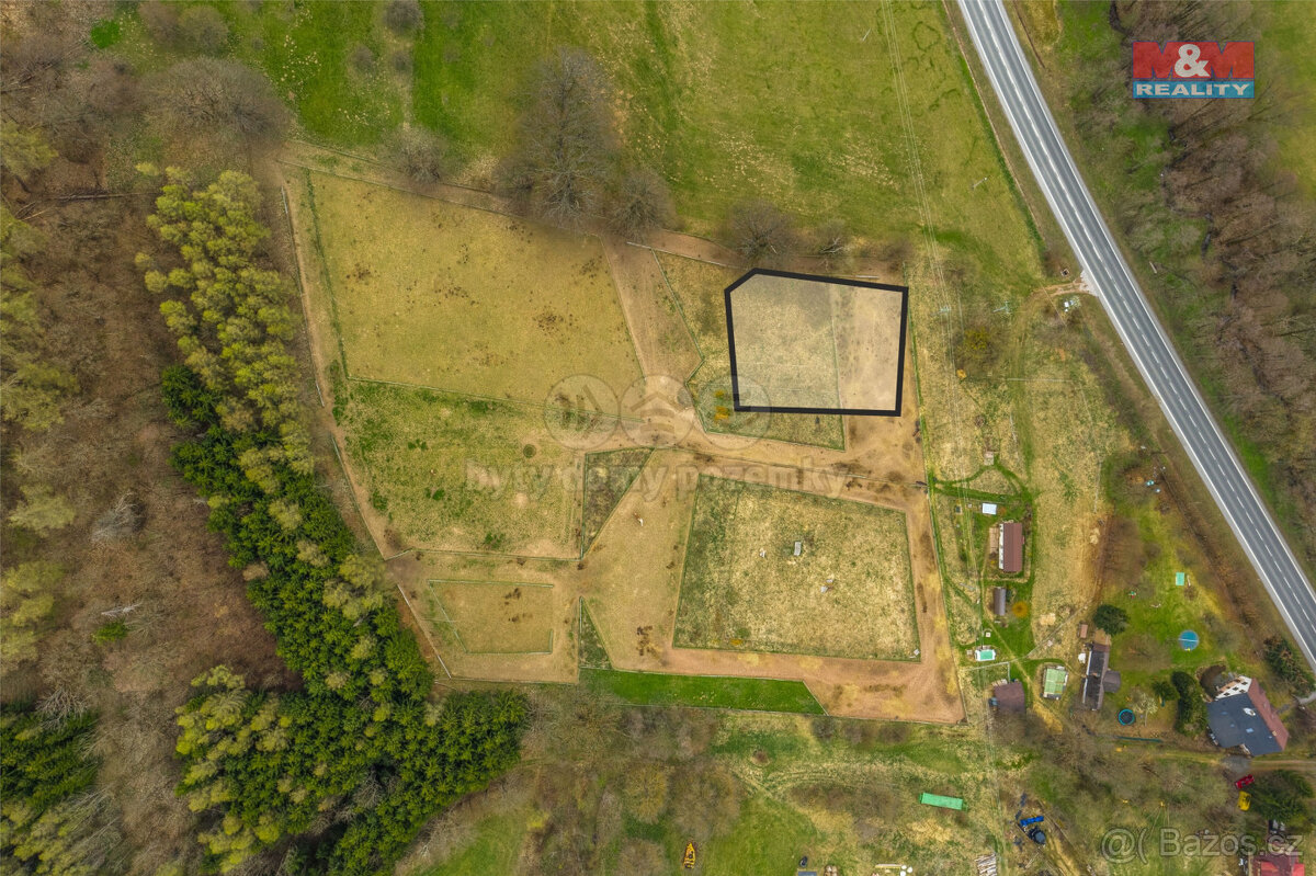 Prodej pozemku k bydlení, 1 040 m², Horní Branná