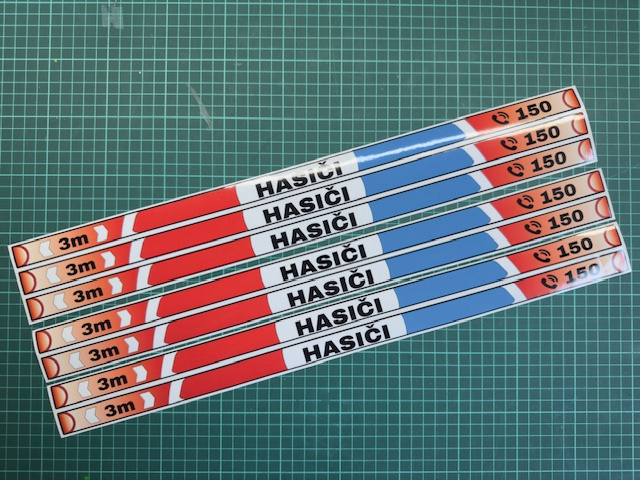 HASIČI - přelepky na rámeček SPZ
