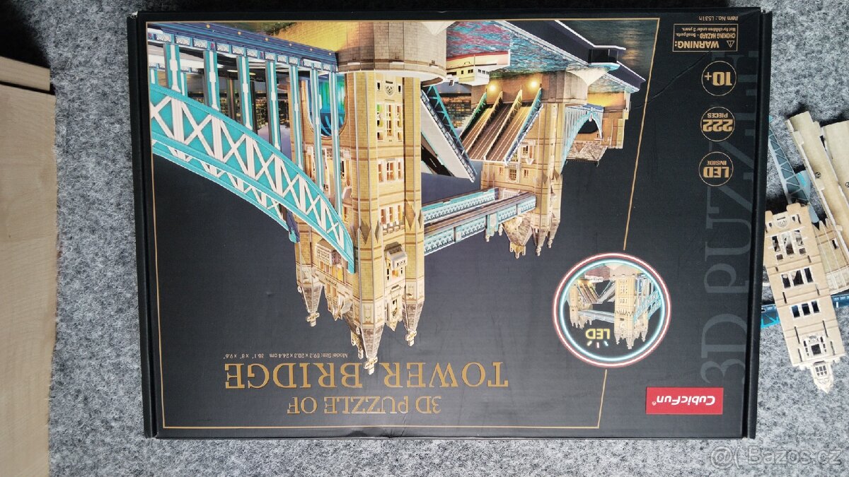 3 d puzzle Tower bridge led cubic fun