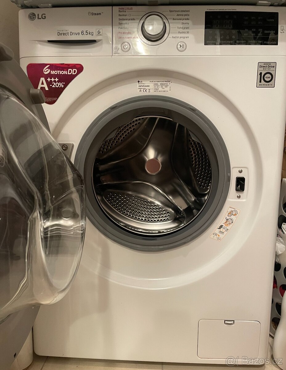 Prodám parní LG pračku 6,5 kg, plně funkční